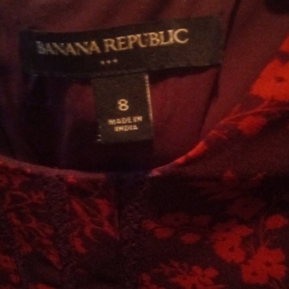 Banana Republic sz8 red dress
